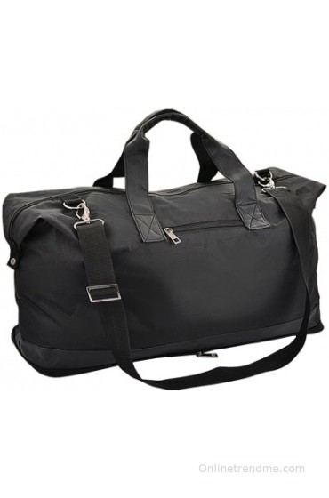 Giftwell Folding Leatherite Small Travel Bag - Medium(Black)